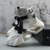Academy Style Medium and High Top Board Shoes Loose Super Soft Casual Shoes Soft Leather Soft Sole Breathable Martin Boots