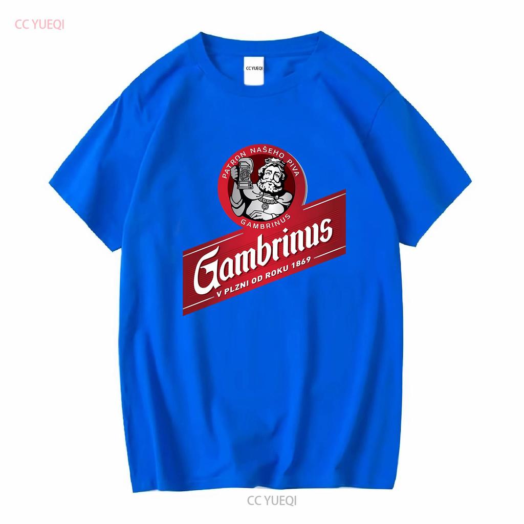 Gambrinus Holz Original Bier Logo Zeichnungen Aktiv T-Shirt Lustig Größe S bis 5XL vintage Gewaschen Atmungsaktiv Leicht grafisch