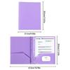 Letter Size File Organiser with 2 Pockets and 3 Prong Document Organiser with 3-Prong and Two Pockets for School Office
