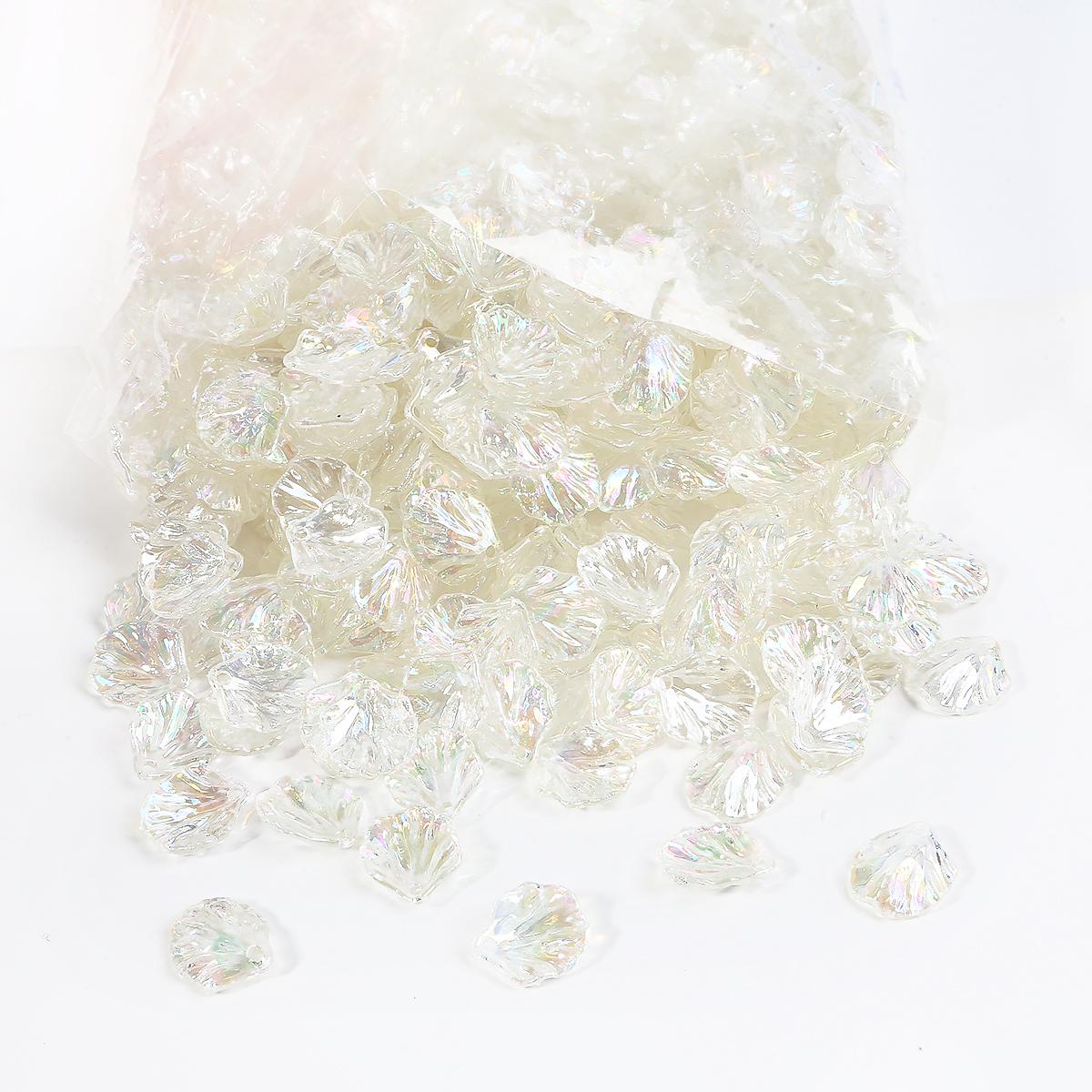 

20 шт., АБС-акрил, имитация ракушки, кулон с пионом, подвесные бусины для изготовления ювелирных изделий, аксессуары 15x17mm