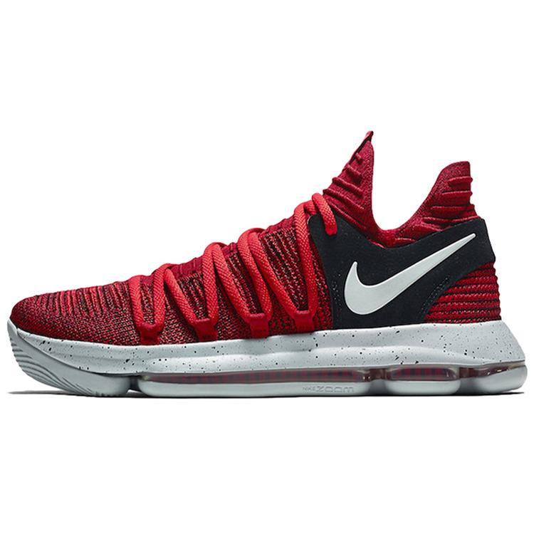 Nike KD 10 EP 'Red Velvet' (Unisex) University Red / Pure Platinum Basketball Shoes 897816 600