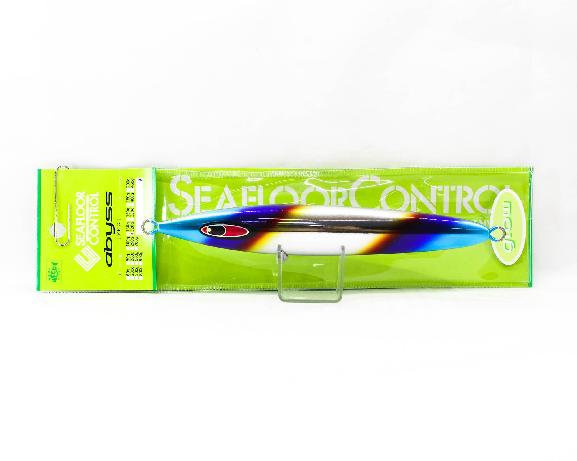 Seafloor Control Metal Jig Abyss 320 grams Titan Zebra Glow (7804)