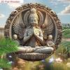 Buddha Metal Wall Art Hand Carved 2D Flat Sign Home Office Decor