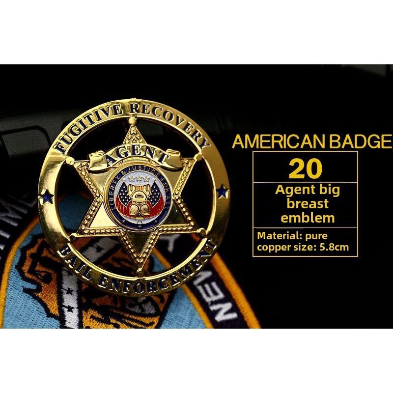 Vojenský fanoušek Kovový odznak Venkovní bronzová medaile Odznak s límcem Odznak na rameni Odznak USA Odznak klobouku Odznak