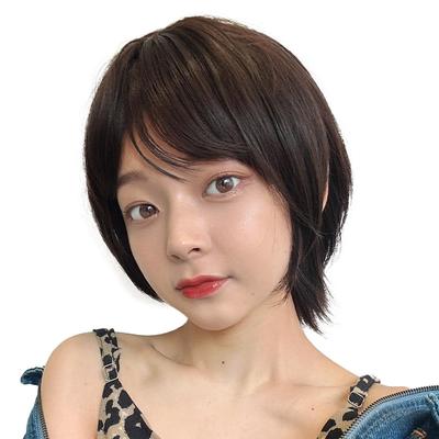 AQUADOLL Wolf Wig, Short, Full, High-Tone, Ash Blonde, Red, Blue, Free Size, DBR, Deep Brown (wg344DBR)