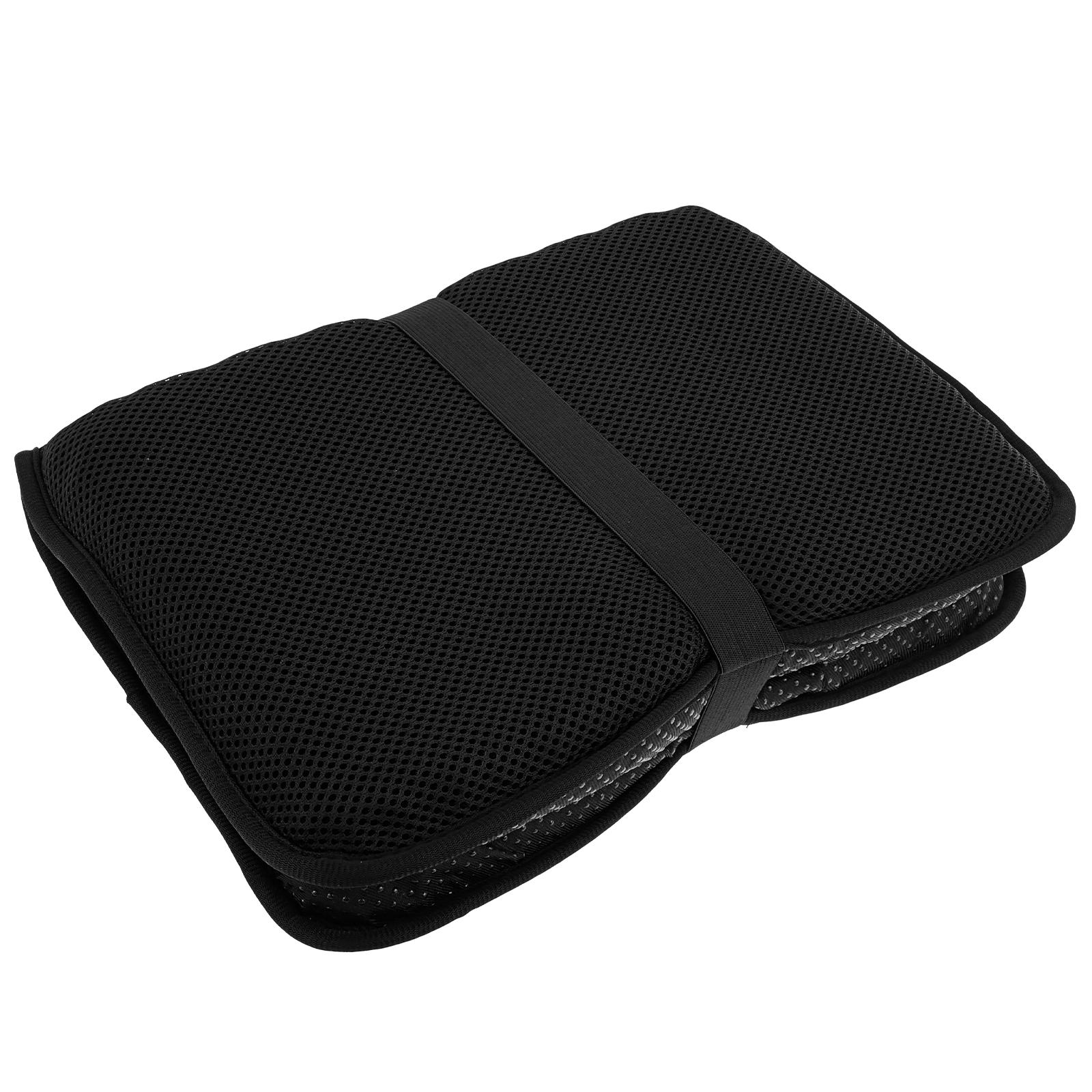 

Double Thick Gel Seat Cushion Foldable Summer Breathable Honeycomb Ice Pad Portable Travel Office Chair Car Seat Soft чорний