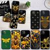 CJ11 Art Bees Cartoon Soft Shell Phone Case for Xiaomi Poco C40 C50 C51 C55 C65 C71 C75 F3 F5 F6 F7 M2 M3 Pro Ultra