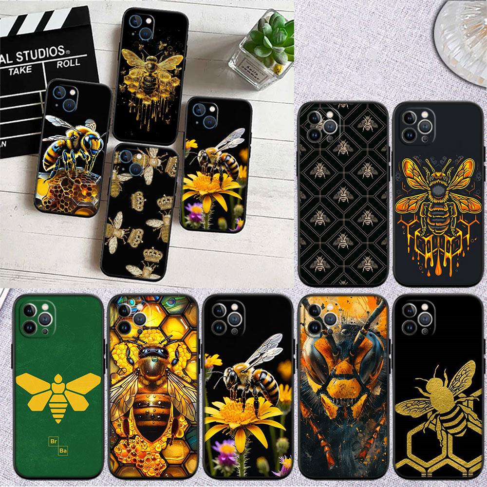 CJ11 Art Bees Cartoon Soft Shell Phone Case for Xiaomi Poco C40 C50 C51 C55 C65 C71 C75 F3 F5 F6 F7 M2 M3 Pro Ultra