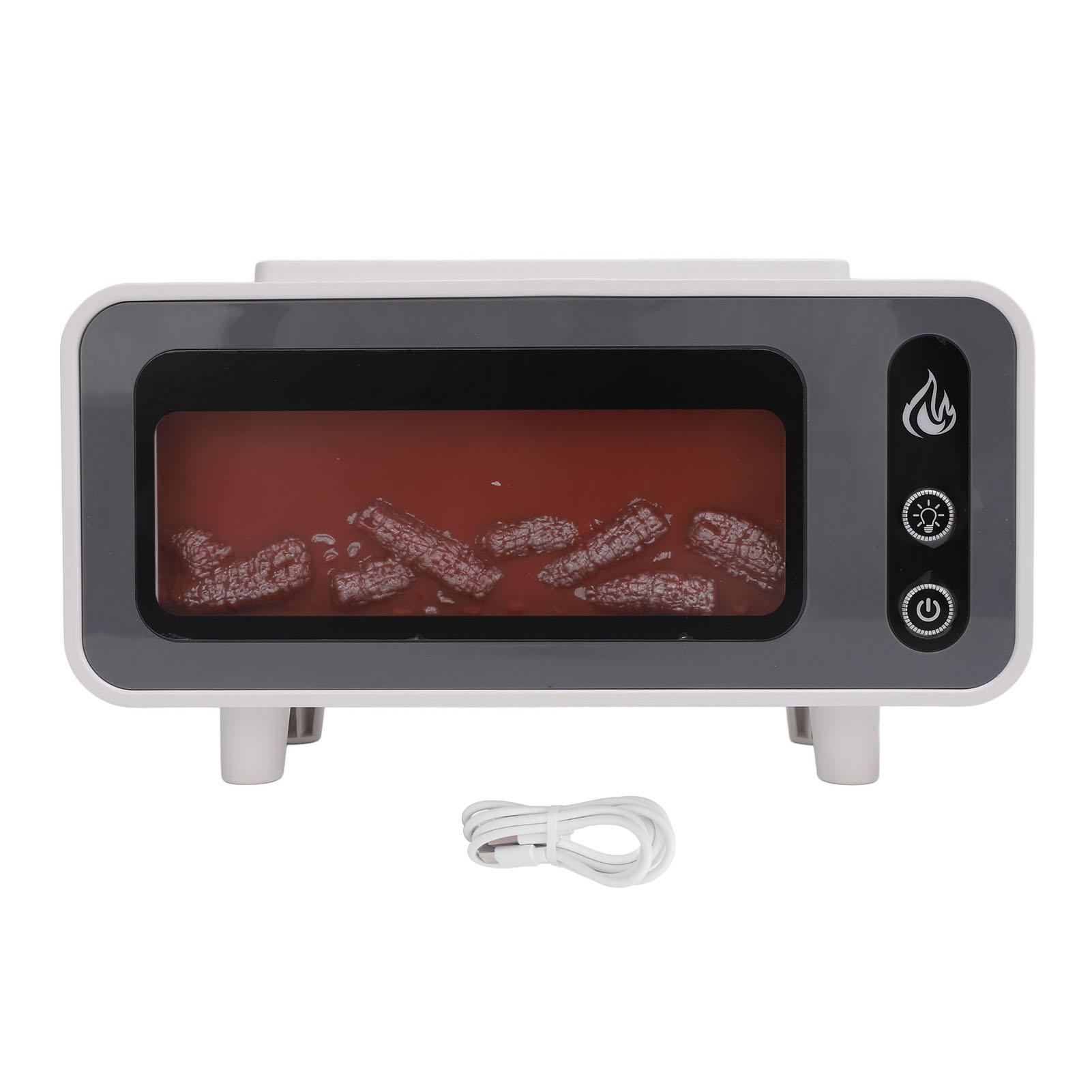 

Диффузор для камина Vintage Flame Essential Oil USB увлажнитель 200 мл для спа дома йога White