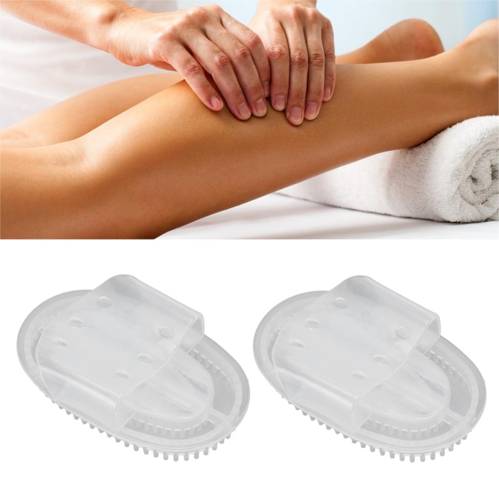 2pcs Meridians Brush Home Beauty Salon Travel Portable Fatigue Relief Massage Brush for Back Neck