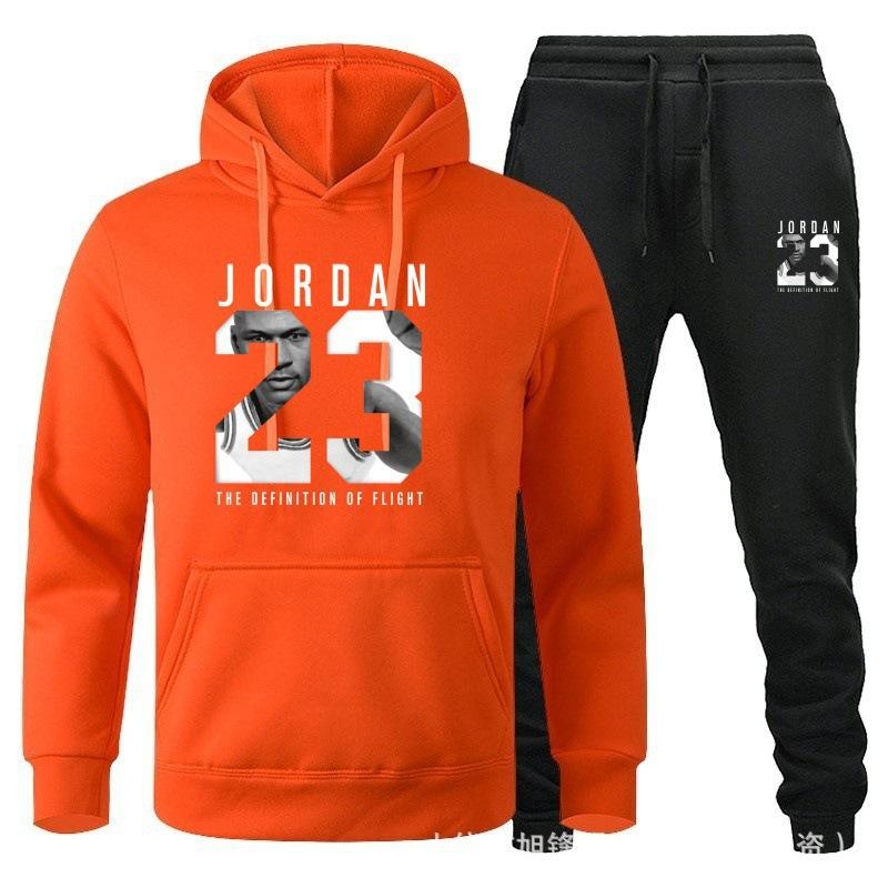 Trendy Hoodie With Velvet Men Women Loose Set