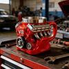 Red V8 Coffee Cup Retro Coffee Cup Craft Coffee Lover Gift