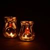 Hot Nordic Home Decor Glass Candle Heat Resistant Oil Furnace Aroma Burner Holder Candlestick Vase Romantic Wedding Decoration