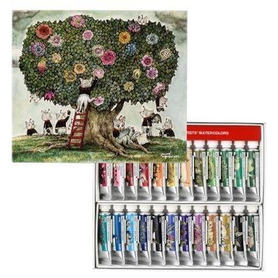 Yuko Higuchi Design Transparent Watercolor Paint 5ml 24 Colors Japan