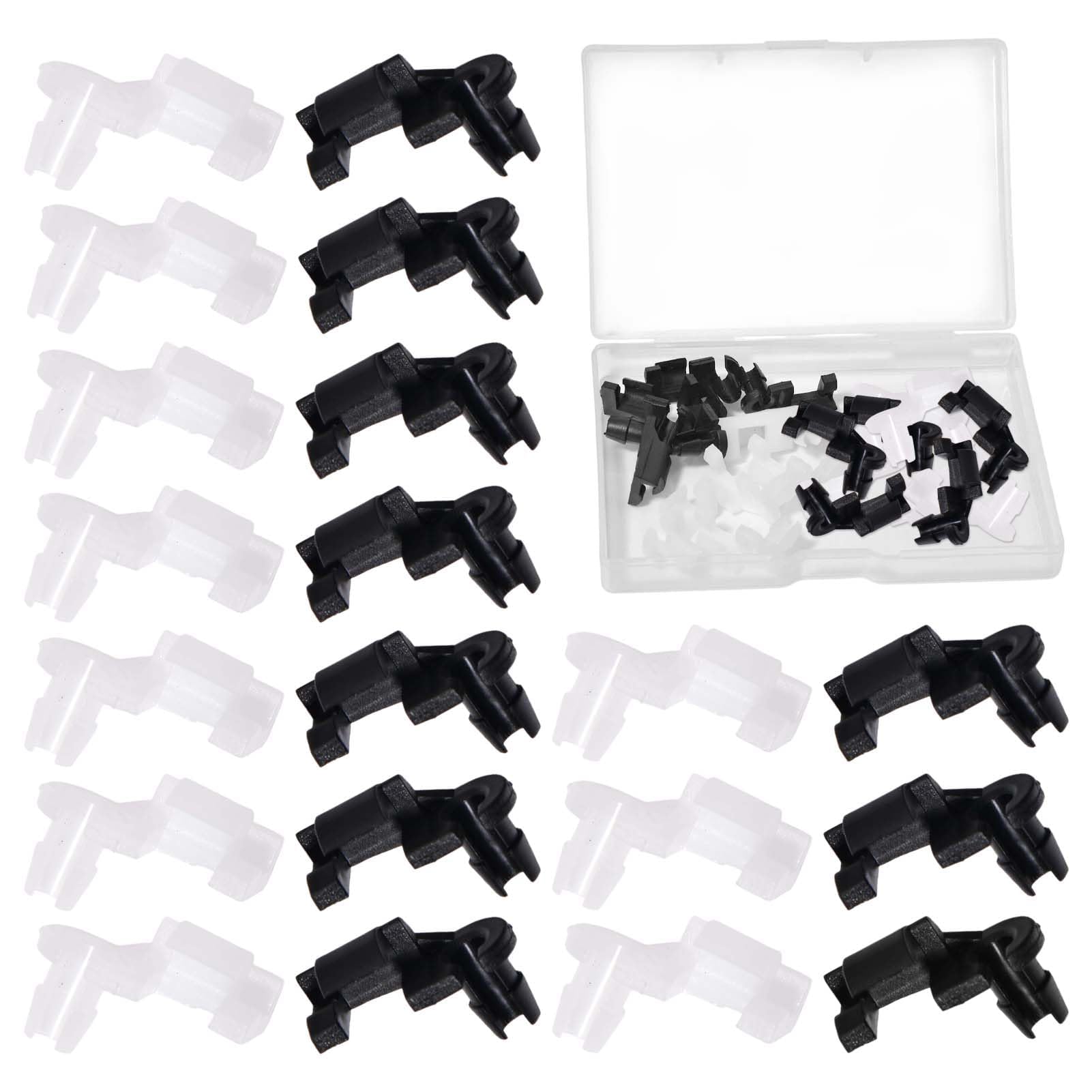 

GOLD DEER 10 Sets Door Handle Lock Stick Hood Latch Lock Push Clip Kit