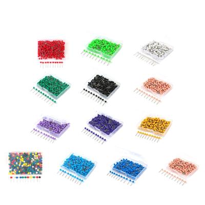 Colored Sewing Pins Ball-shaped Long Quilting Pins for Fabric Sewing DIY Jewelry Clothing Accessories