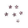 10 Pieces Pink Shiny Rhinestones Nail Art Decorations Mixed Shapes Including Hearts Squares Butterflies Drops for DIY Nail Design Home Salon Party