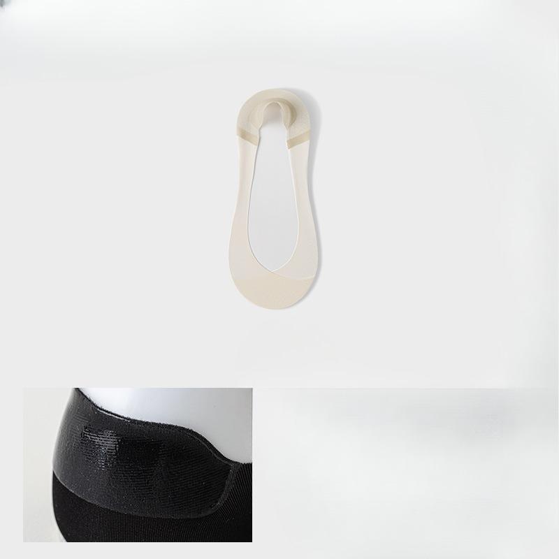 Hidden-invisible Women's Socks - Summer Lightweight Cotton-bottom Sweat-absorbing Silicone Anti-slip Non-slip Short Socks