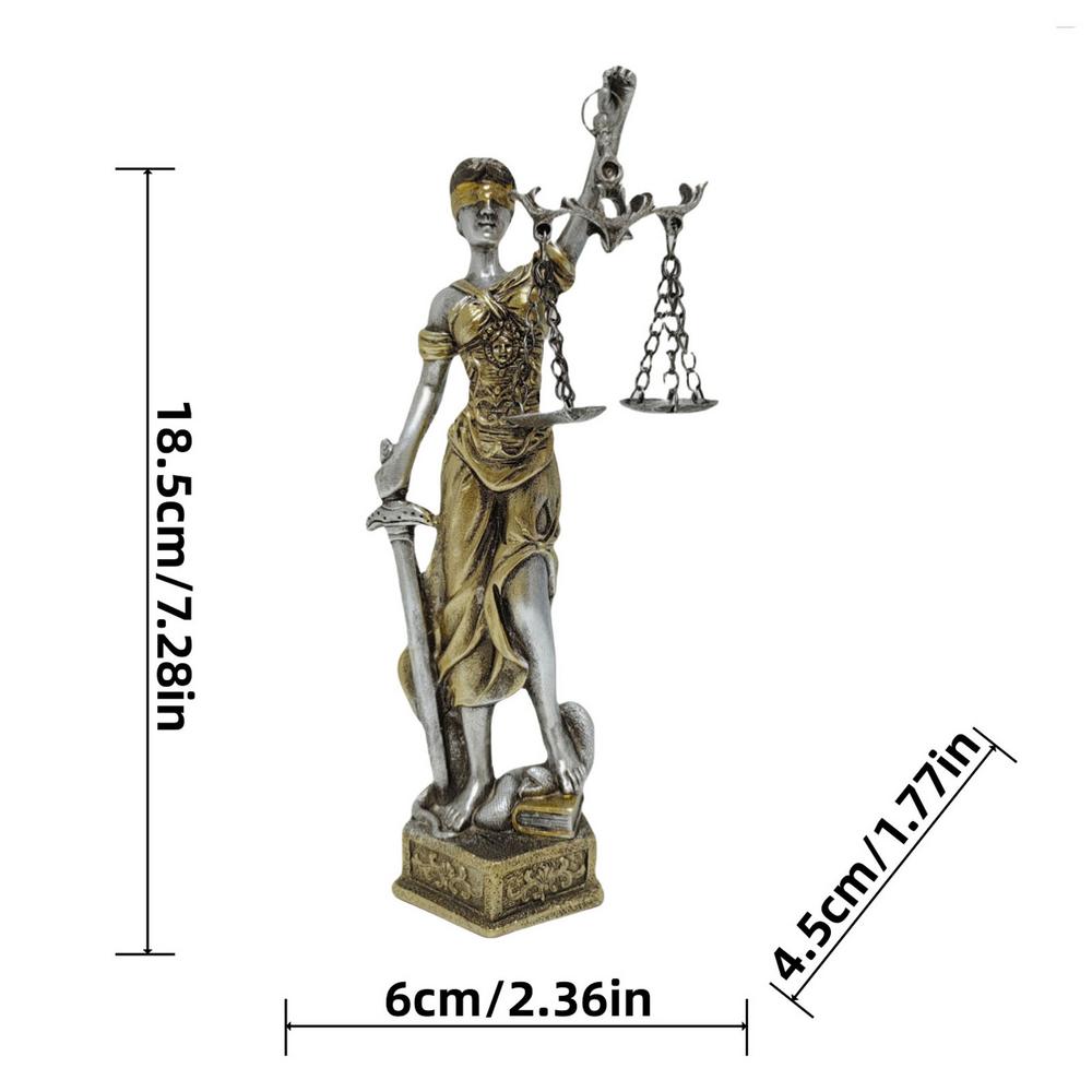 Göttin der Gerechtigkeit Themis StatueGöttin der Gerechtigkeit Statue Griechische Mythologie Ornamente Gerechtigkeit Waage Dekoration Heimdekoration
