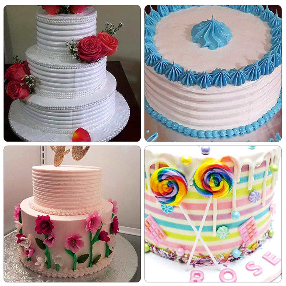 3Pcs Set Cake Decorating Comb Food Grade Plastic Cake Scraper Smoother Pastry Icing Comb Fondant Spatulas Baking Pastry