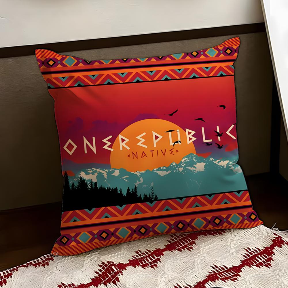 Band OOneRepublicS Cushion Cover Reversible Soft Durable Pillow Cover Home Car MultiScene Use for Daily Comfort