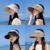 Summer Butterfly Knot Sun Hat With Breathable Polyester For Casual And Travel Use