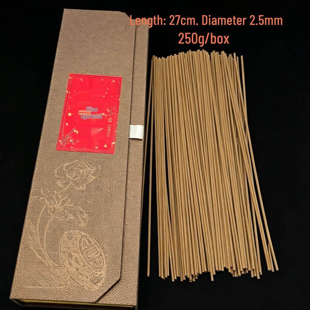 Natural Agarwood & Sandalwood Incense Gift Box - Aloeswood Sticks for Buddha & Indoor Use