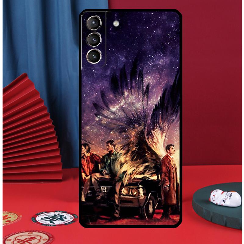 Angel Castiel Supernatural Phone Case For Samsung Galaxy S25 Ultra S9 S10 S20 S21 FE S22 S23 Plus S24 Ultra Back Cover