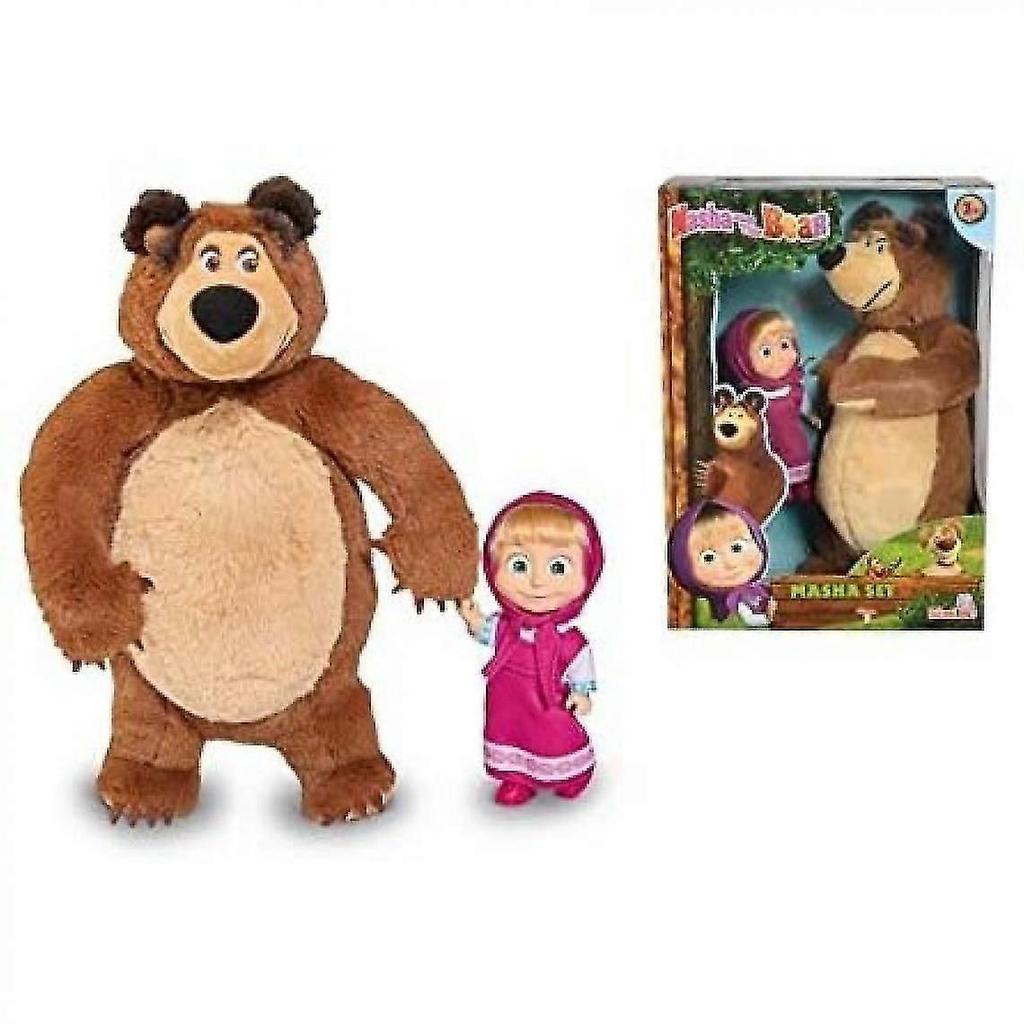 Panenka z bažiny 12 cm a medvěd 25 cm, Nylon/a(hnědý)