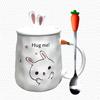 Cute Rabbit Mug Cartoon Mug Ceramic Cup Coffee Cup Milk Cup Water Cup Drinking Set