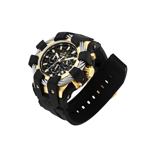 Invicta Men's 'Bolt' Quartz Stainless Steel and Silicone Casual Watch%% Color:Black (Model: 23860)