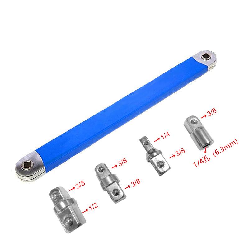 Dual-Purpose Offset Ratchet Extension Wrench