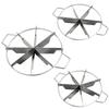 Stainless Steel Cake Divider 6/7/8 Divisions Non Stick Round Pastry Cheese Pizza Cutting Press Tool With Side Handles