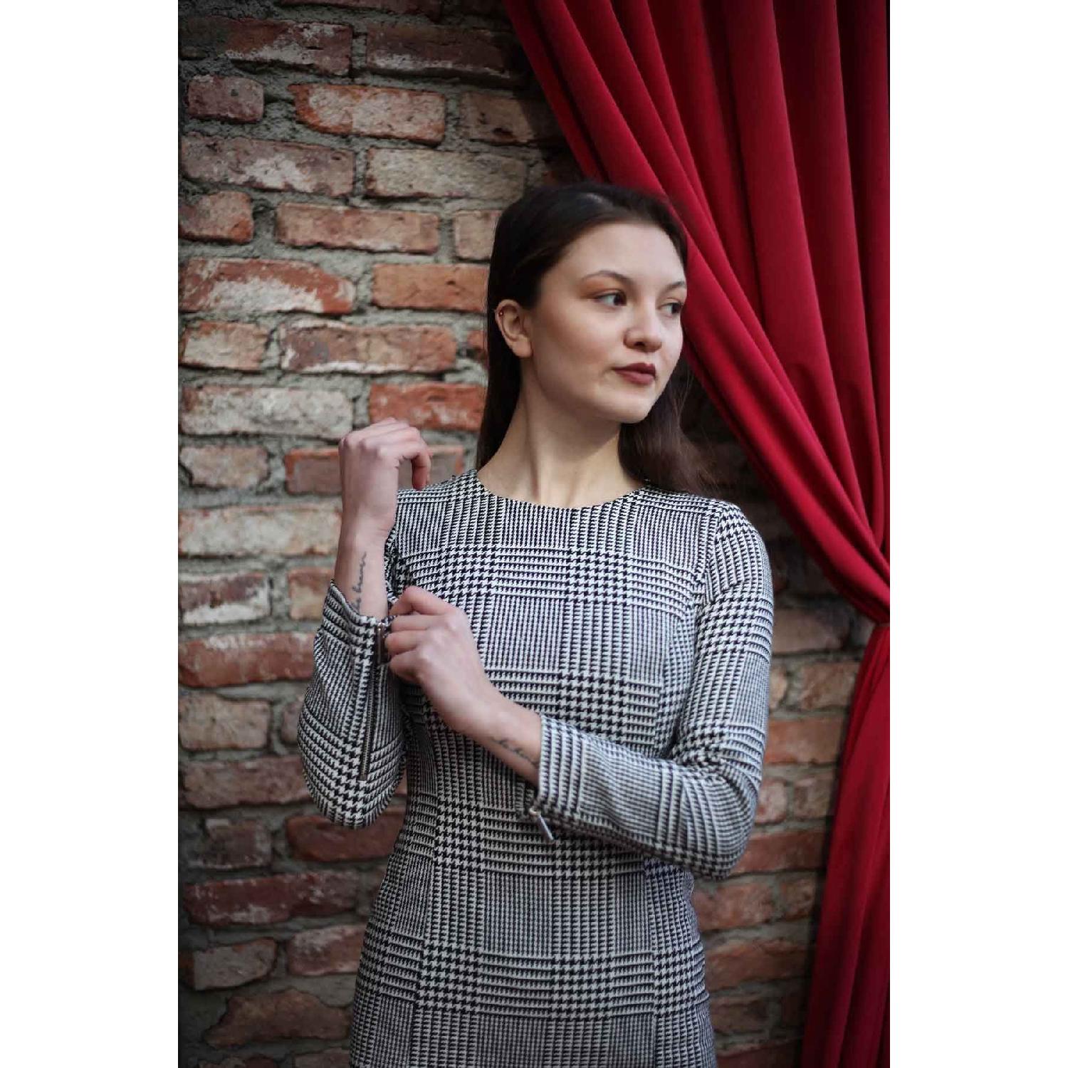 

Women s Houndstooth Pattern Winter Plaid Dress - Brand -plaid XS