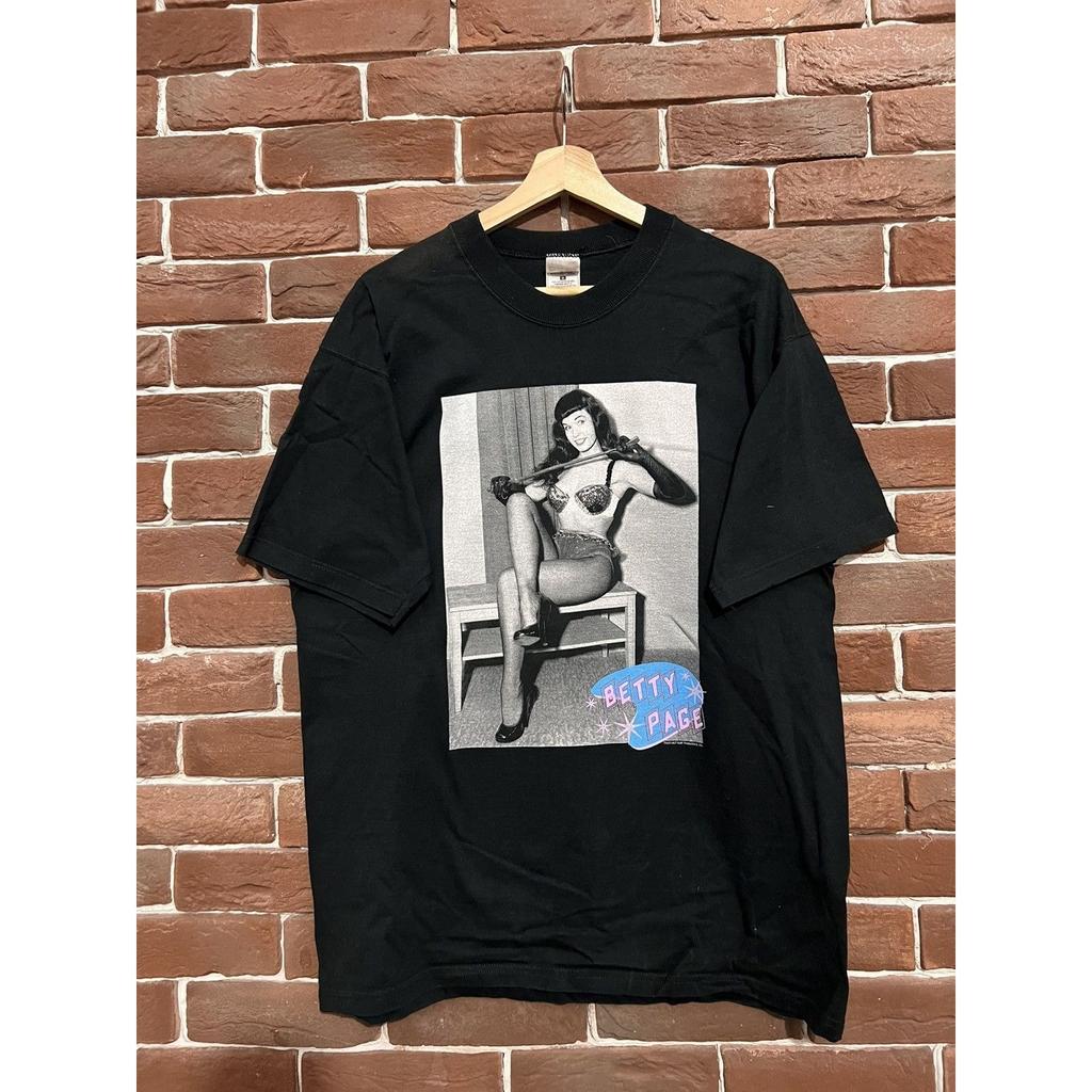 Rare Vintage Betty Page Pin Up Sexy Model Movie shirt 90s Unisex T-Shirt