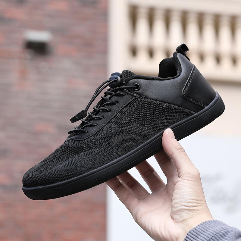 Summer Temu2025 Popular Flat Casual Shoes Men's and Women's Wide Last Fly-woven Sports Shoes Couple Fitness Shoes