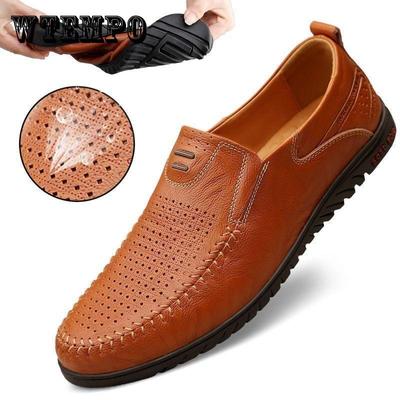 Peas Shoes Herren Leder Soft Bottom Driving Schuhe Herren Freizeitschuhe Flache Herren Peas Shoes