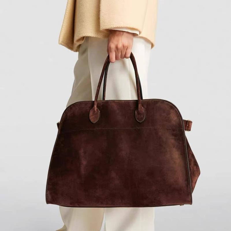 Autumn And Winter Matte Large-Capacity Commuter Handbag Women'S European And American Retro Versatile Shoulder Bag High-End Messenger Bag Women