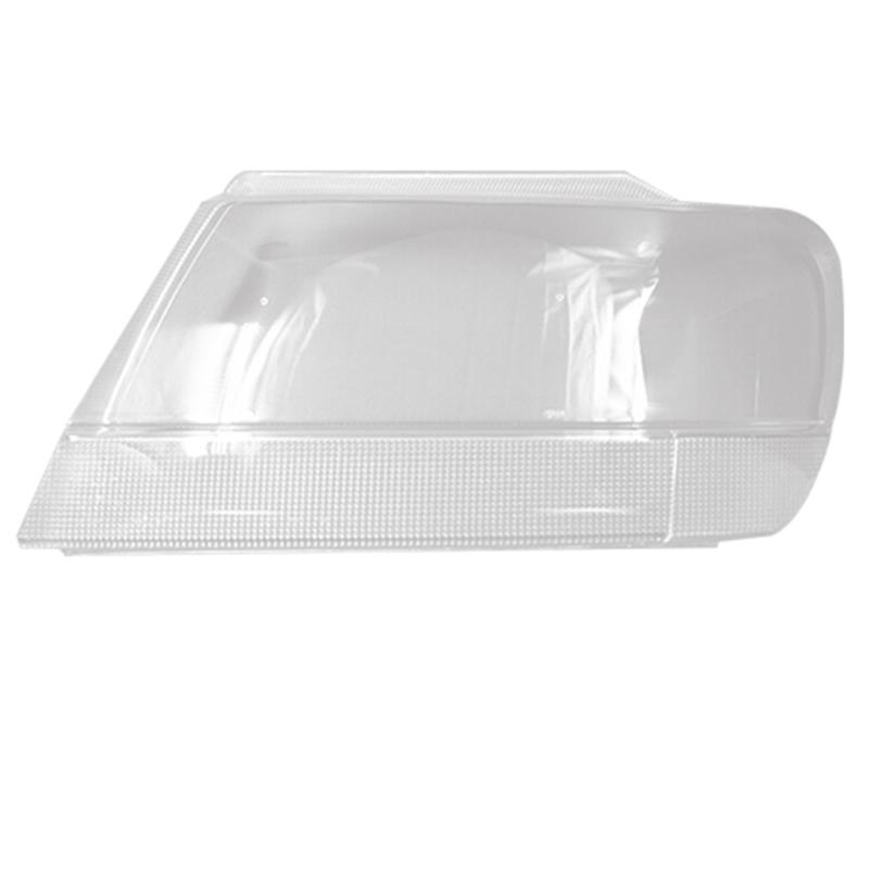 WO-Side For Jeep Grand Cherokee 1999-2004 Car Headlight Lens Cover Head Light Lamp Lampshade Front Light Shell Cover