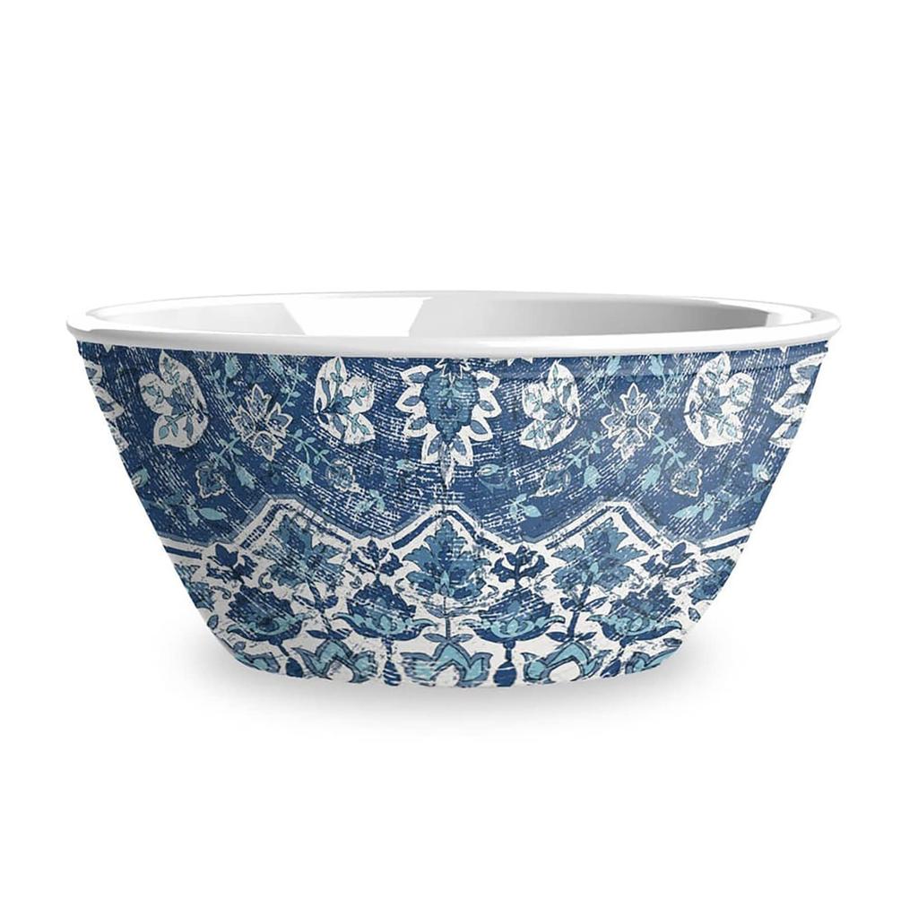 Etisk, uknuselig, BPA-fri Atlantic Blue bolle, serveringsbolle, frokostblandingbolle, ca. 16 cm diameter, barnesikker, kafeservise, lettvektig,