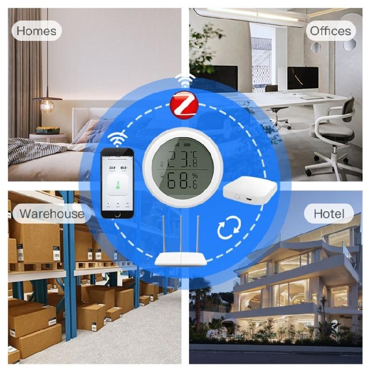 Intelligent Indoor Environment Sensor Hygrometer Thermometers For Greenhouses Storage Area Instantly Readings