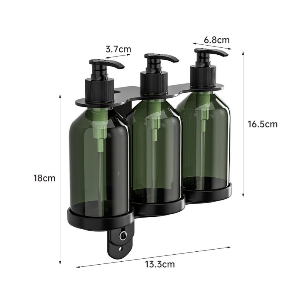Plastic Manual Soap Dispenser Stainless Steel Pump Bottle Holder Wall Mounted Soap Dispenser  Hotel