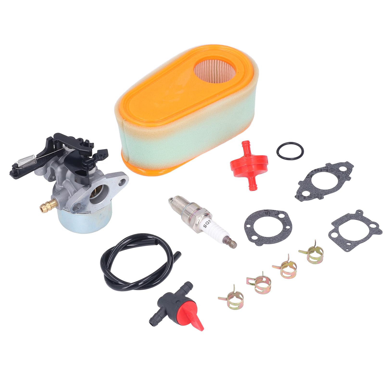 

Carburetor Replacement Kit with Fuel Filter Spark Plug for 875 Exi 190 CC Lawn Mower