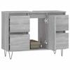 VidaXL Armoire salle de bain sonoma gris 80x33x60 cm bois d'ingénierie 831658