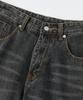RAIMENT All Season Sand Washed Wide Denim Pants_Black Denim