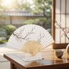 2Pcs Fan Transparent Fan Display Stand Acrylic Storage Rack Fan Display Rack Compact Space-Saving Folding Fan Holder Desk
