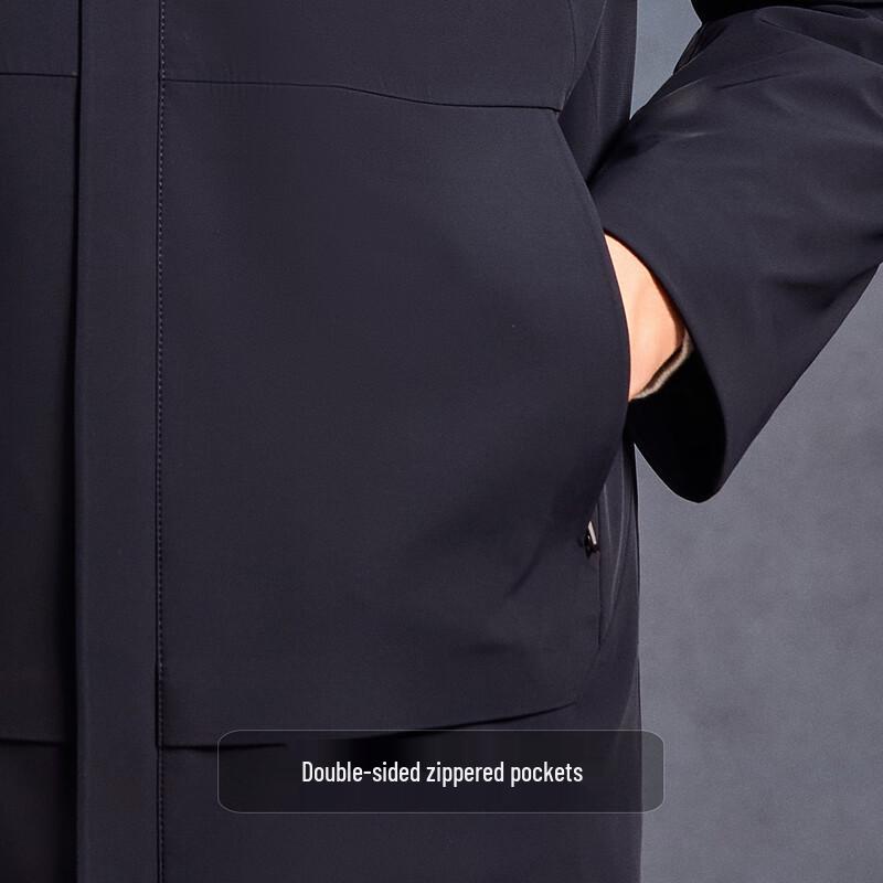 Doudoune Mi-Longue pour Homme Antonio avec Doublure Amovible et Col en Vison