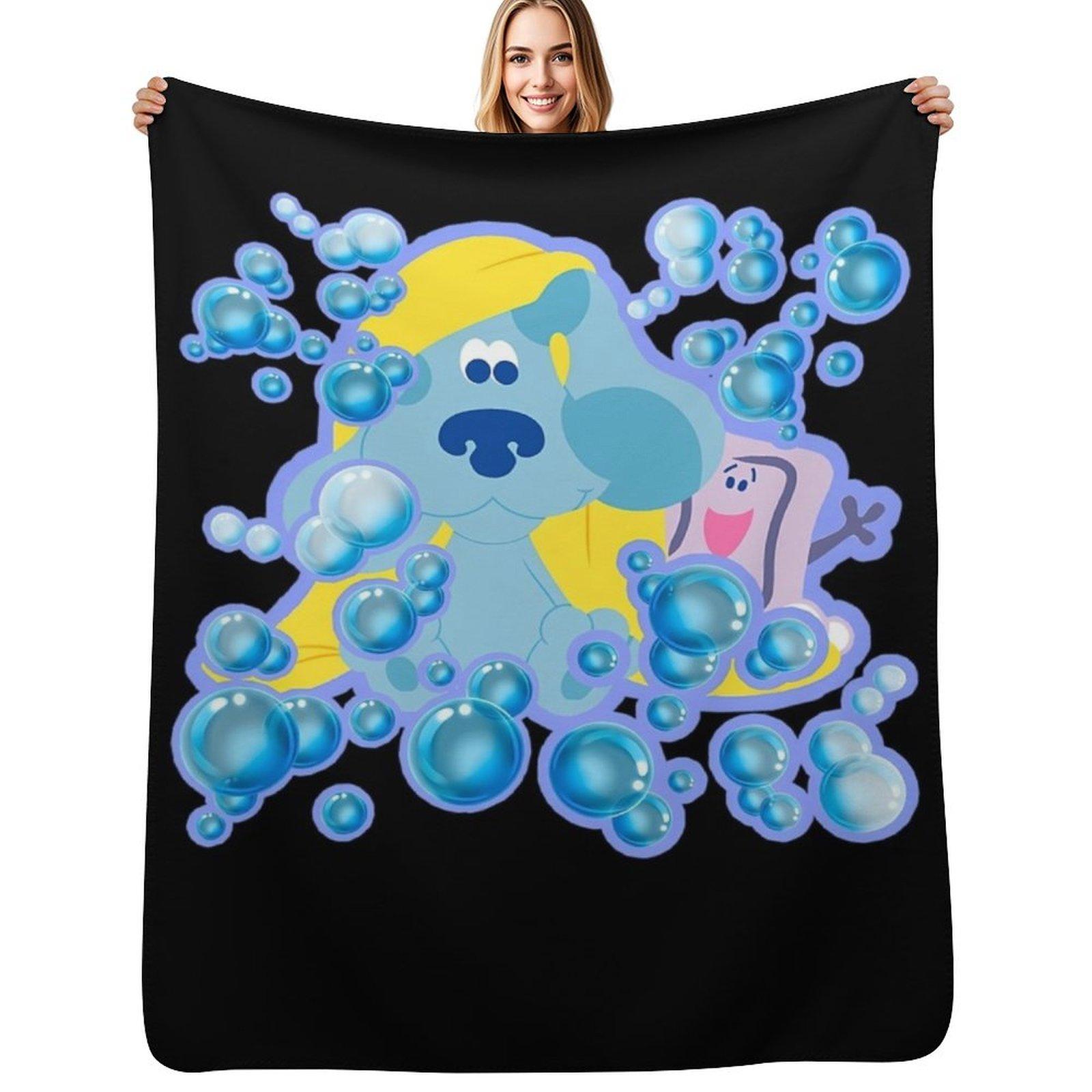 Blues clues bubble bath Throw Blanket Mens Soft Warm Throw Blanket for Couch 102x76cm(40x30in)