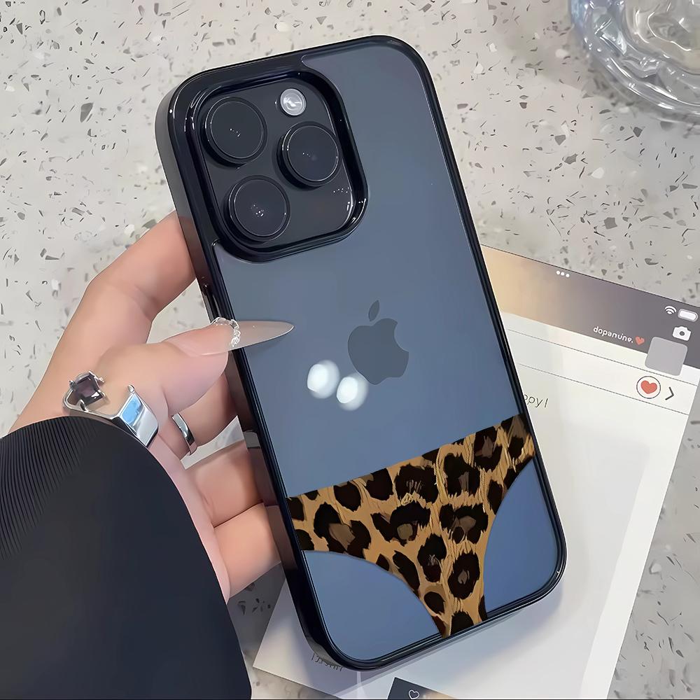 Sexy Leopard Print Phone Case For IPhone 17 11 12 13 14 15 16 Pro Max 14 15 16 Plus Shockproof Silicone Clear Bumper Cover