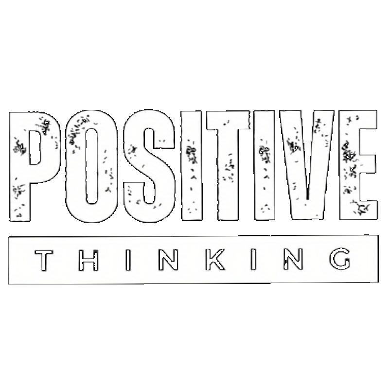 Black T Shirt Positive Thinking Print Casual Wear for Men and Women Streetwear Fashion Statement Top Daily Outfit Choice